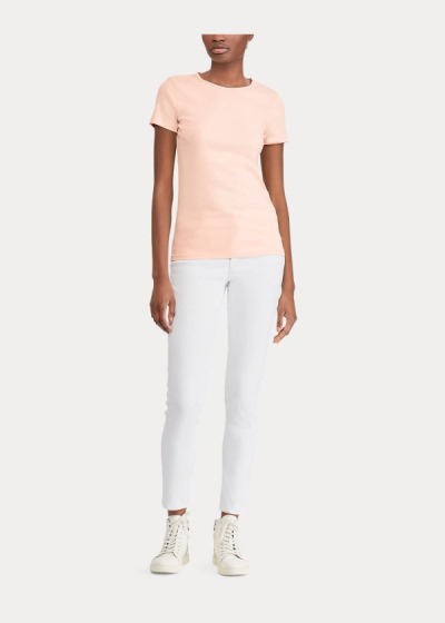 Ralph Lauren Cotton-Blend T Shirt Dame Danmark (SELBW4023)